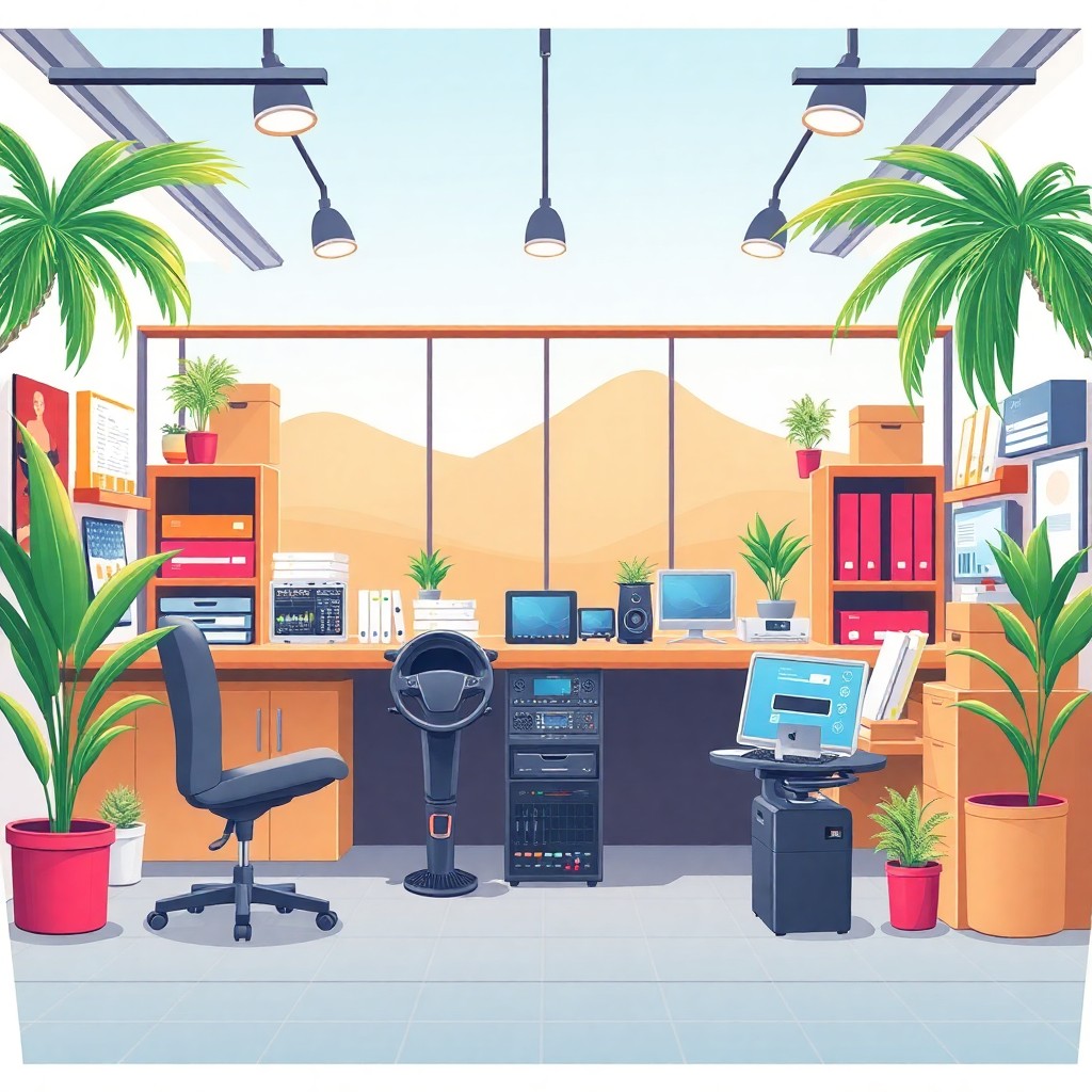 Accesorios tecnológicos profesionales para oficina